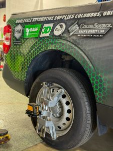 Rapid Center ADAS Calibration deployed on wheel